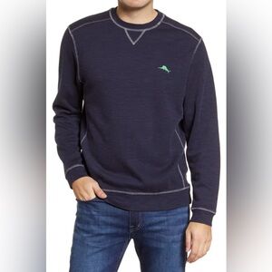 TOMMY BAHAMA Blue Tobago Bay Crewneck Sweatshirt